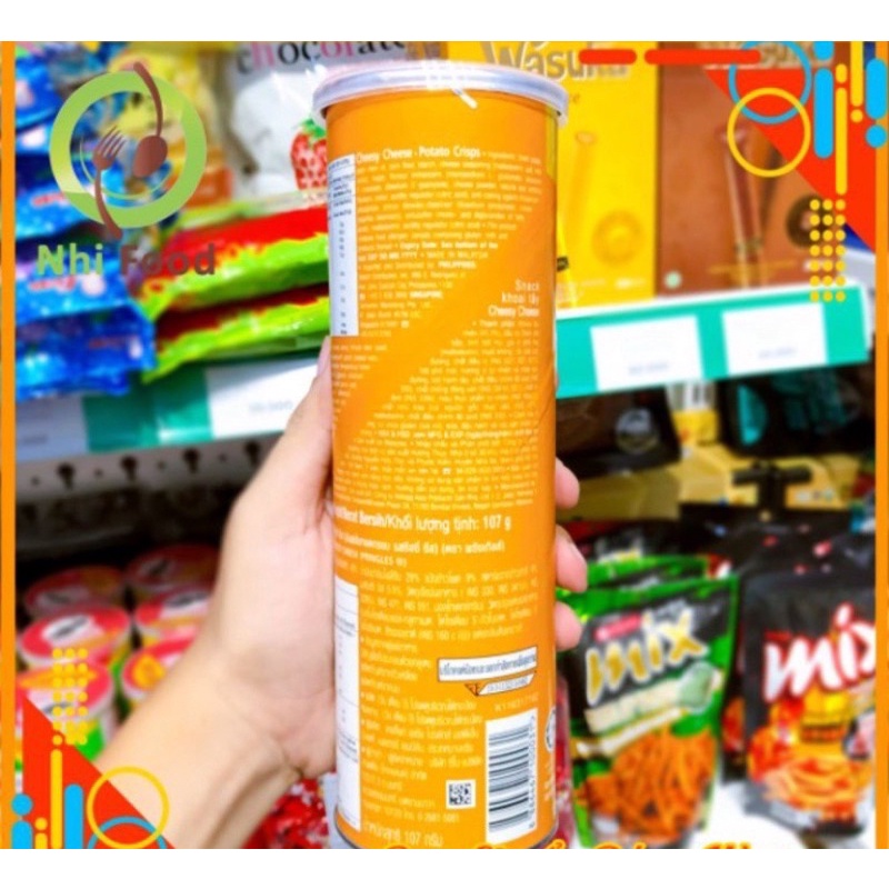 KHOAI TÂY LON PRINGLES 107Gr CỦA MỸ DATE 20/2/2022