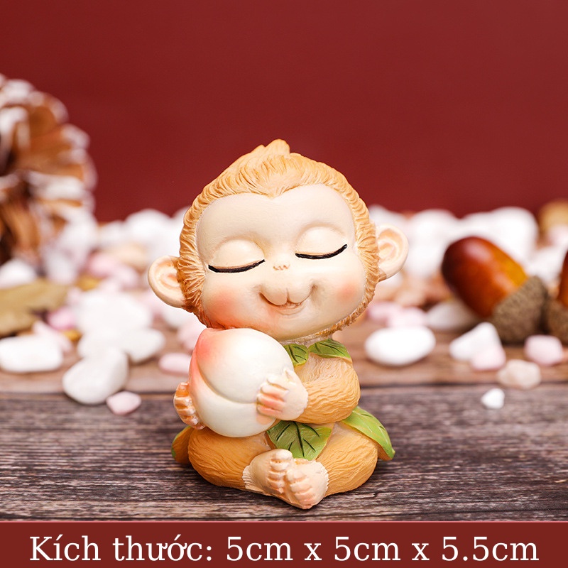 Tượng Tôn ngộ không để bàn, trang trí ô tô đáng yêu  mang lại an nhiên trong cuộc sống - Linh Tinh 10k