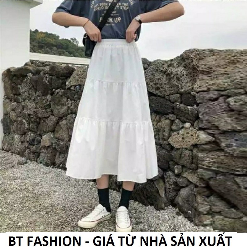 Chân Váy Dài Xòe Voan Duyên Dáng Thời Trang HOT - BT Fashion (Có vải Lót bên trong) + Video, Hình Thật (VA01)