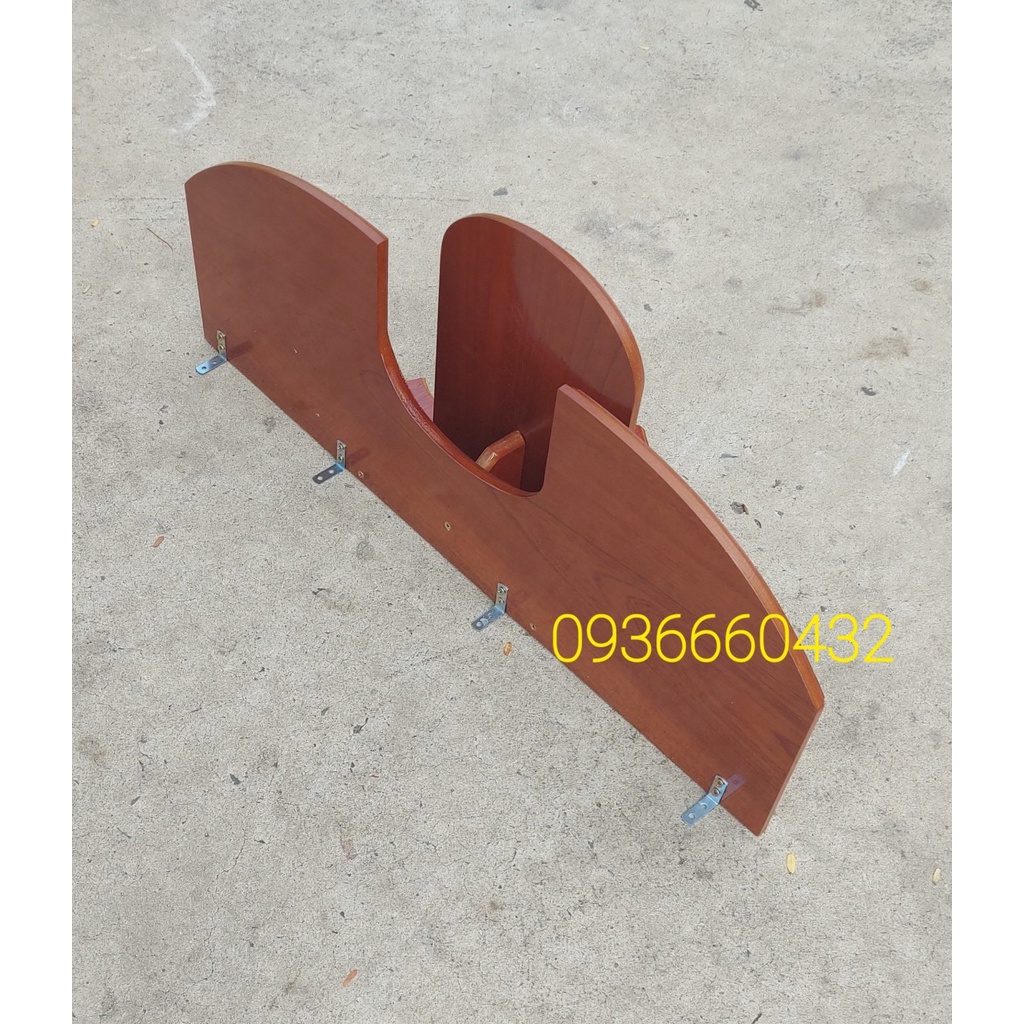 Kệ thờ gỗ MDF 3 tầng màu nâu cánh gián để được tượng công giáo cao 40cm 50cm 2 bên vừa