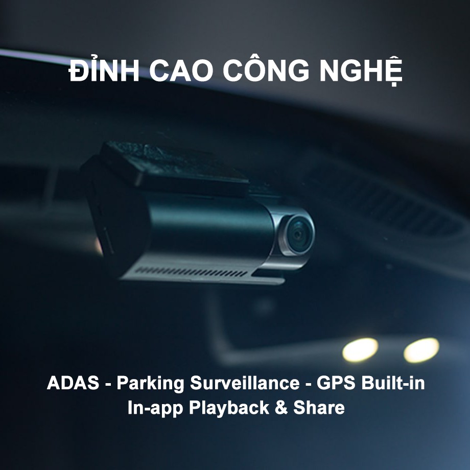 Camera hành trình Xiaomi 70mai A800 quay truớc sau 2 mắt, 4K, chính hãng cao cấp