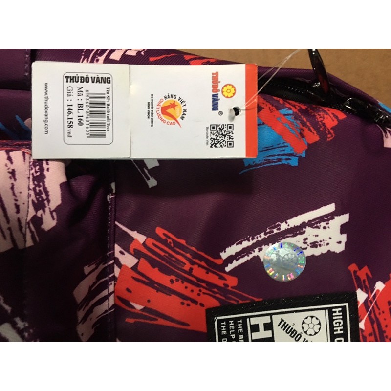 Ba lô tuổi teen BL160 chính hãng Thủ đô vàng