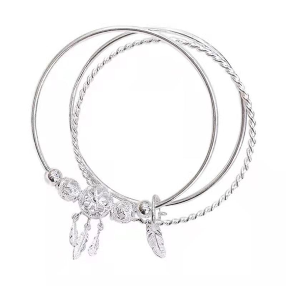 Sẵn sàng New cross-biên giới hot bán bạc mạ cung điện vòng đeo tay chuông của phụ nữ Châu Âu và Mỹ thời trang tất cả các-phù hợp với chạy hạt vòng tay smar