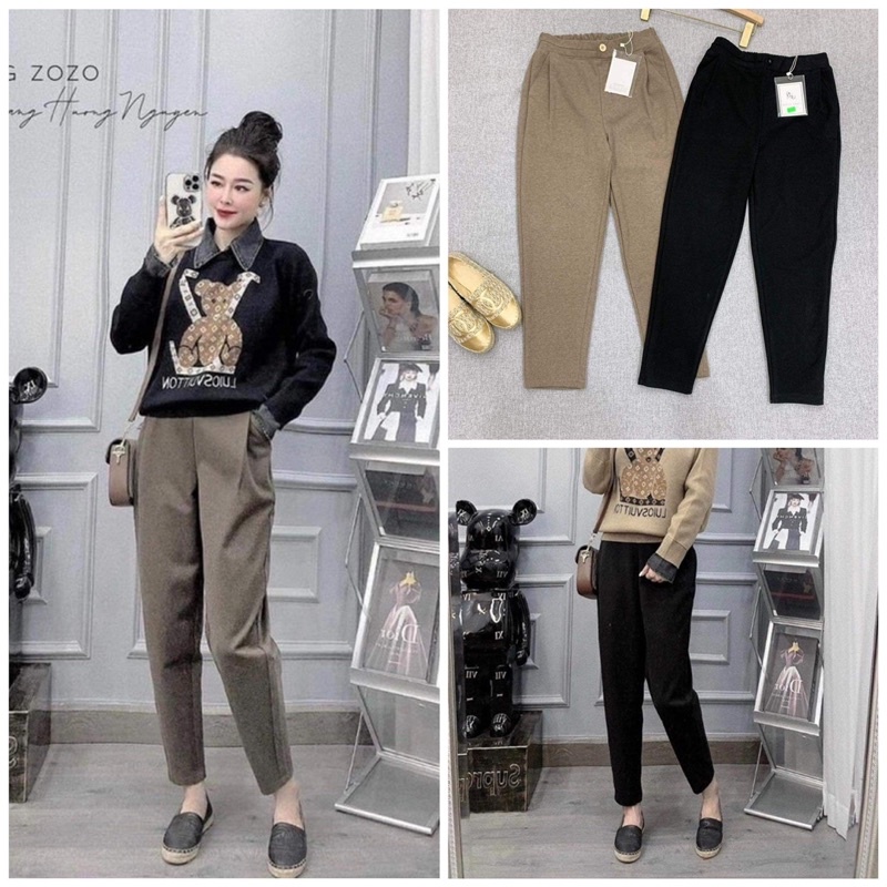 QUẦN BAGGY DẠ ĐEN -NÂU VNXK 4 SIZE