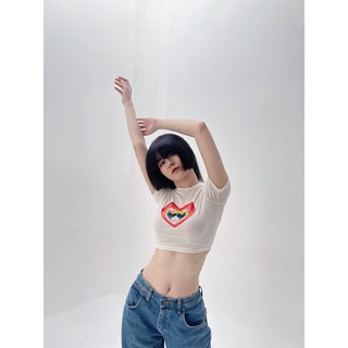 Áo croptop thun MONÁ - HEART