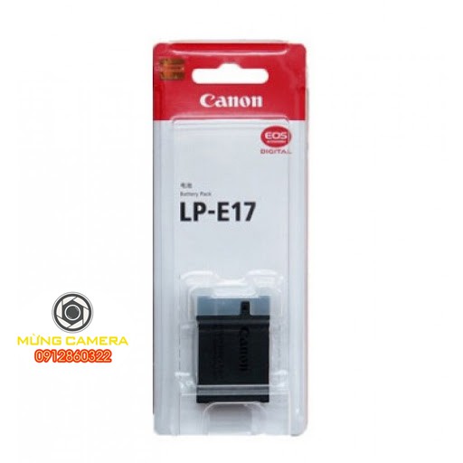 Pin Canon LP E17 sử dụng cho Canon 750D, 760D, 800D, KISS X8I, REBEL T6S, T6I, EOS M3, M6