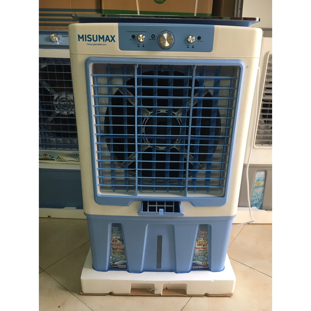 Quạt Điều Hòa - Quạt Hơi Nước MISUMAX 65 Lít tiết kiệm điện - Bảo hành 2 năm-Tặng kèm 2 hộp đá khô | BigBuy360 - bigbuy360.vn