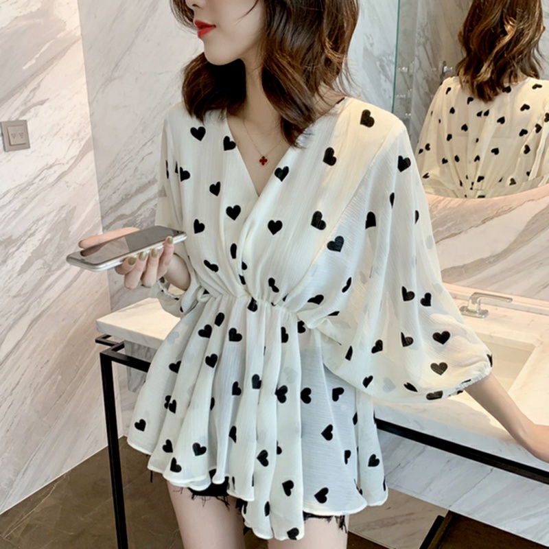 Áo Sơ Mi Satin Trắng Tay Lửng Dáng Rộng Phong Cách Vintage Đơn Giản Giá Rẻ Và Xinh Xắn Miễn Phí Vận Chuyển Dành Cho Bạn Nữ Mặ