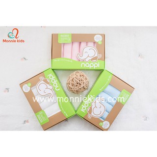 [ NAPPI ] [ HÀNG CHÍNH HÃNG ] Khăn sữa sợi tre Nappi (6 chiếc/hộp)