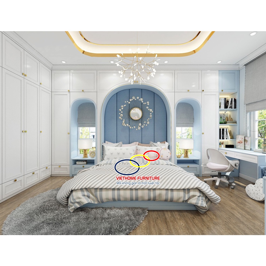 Phòng ngủ cho con trai siêu đẹp & tiện nghi Viethome Furniture