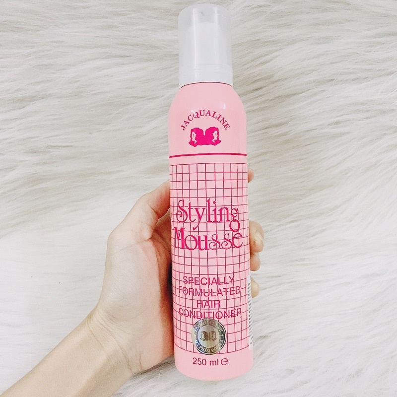 Mút Mousse Chải Tóc Jacqualine, Bọt tạo kiểu tóc Jacqualine styling mousse 250ml