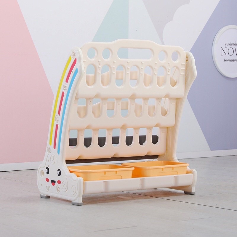 Giá sách, giá đựng đồ chơi hình cầu vồng