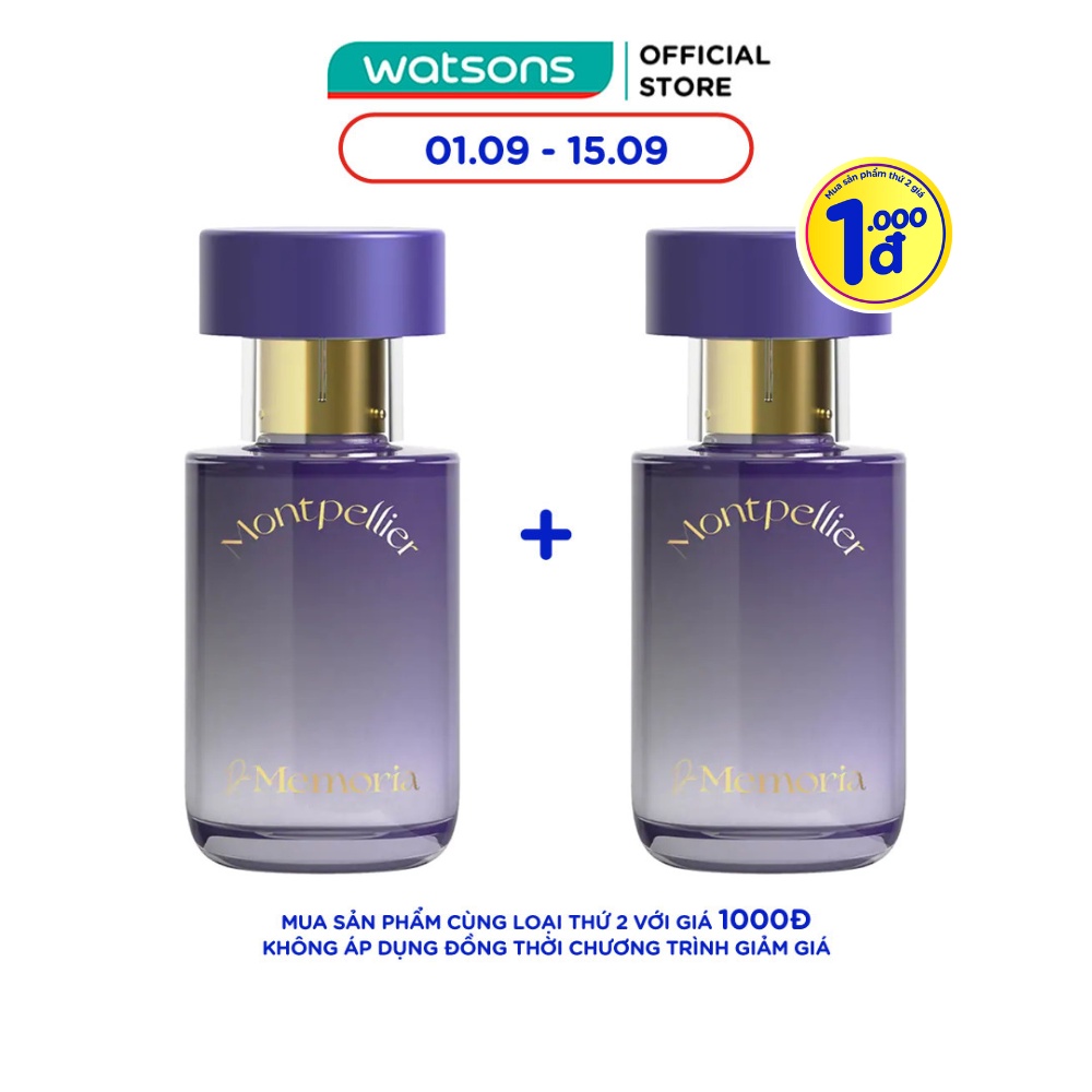 Nước Hoa De Memoria 30ml - 05 Montpellier Ngọt Ngào
