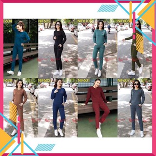 Bộ nỉ nữ quần suông gấu cardina cao cấp