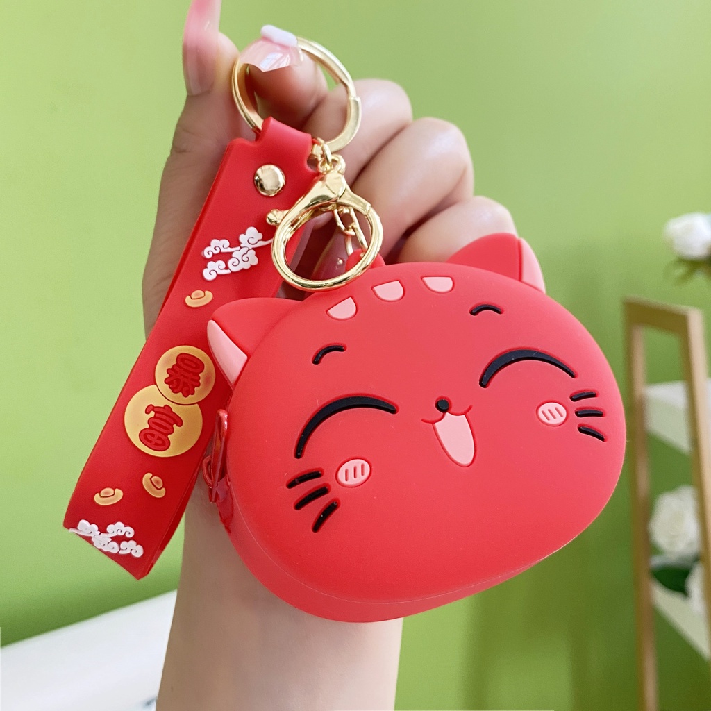 Móc Khóa Hình Mèo Hoạt Hình Sáng Tạo Ngộ Nghĩnh