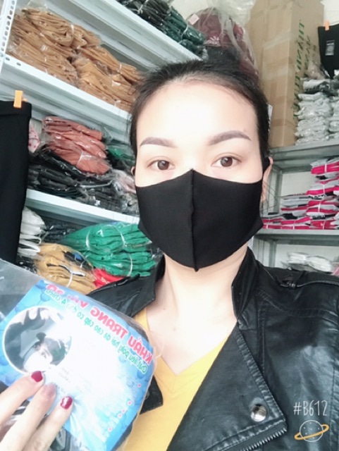 COMBO 10 KHẨU TRANG VẢI CAO CẤP 3D (tái sử dụng đc 20 lân)