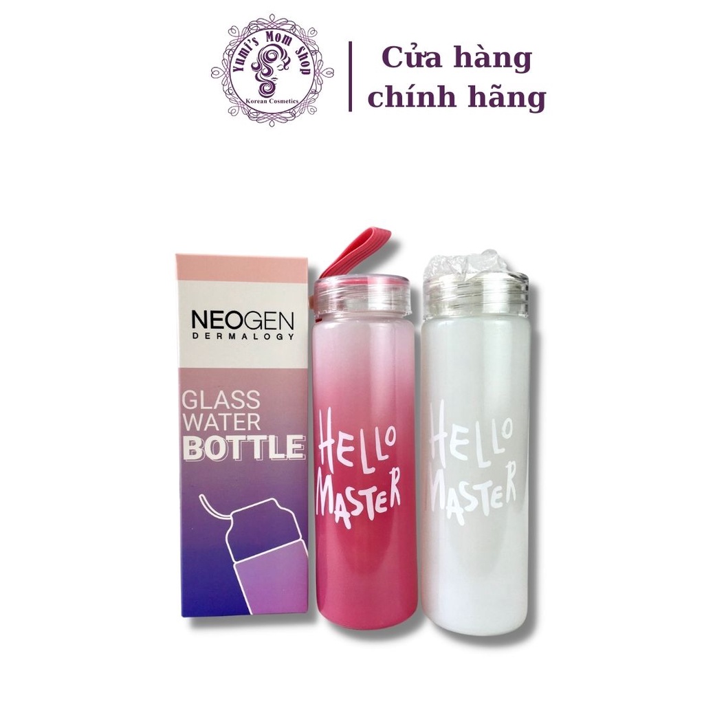[QUÀ TẶNG KO BÁN] Bình Nước Thuỷ Tinh Cao Cấp Neogen Dermalogy 420ml