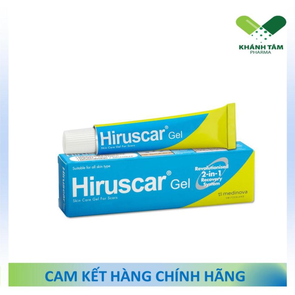 ! Gel dùng cho sẹo vừa, sẹo lõm, sẹo thâm Hiruscar gel [hirusca]