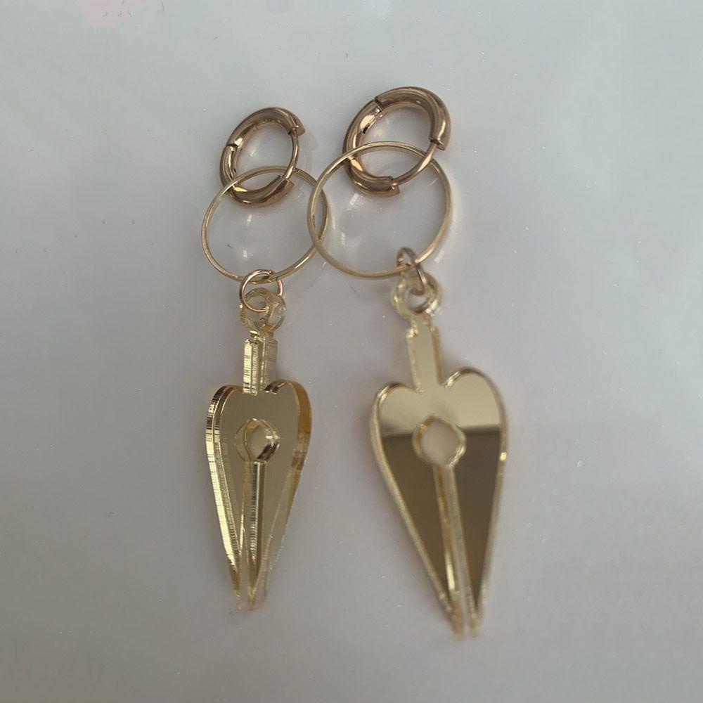 MXGOODS Bông Tai Dạng Vòng Họa Tiết Hoạt Hình Bằng Acrylic Thời Trang Cho Nữ