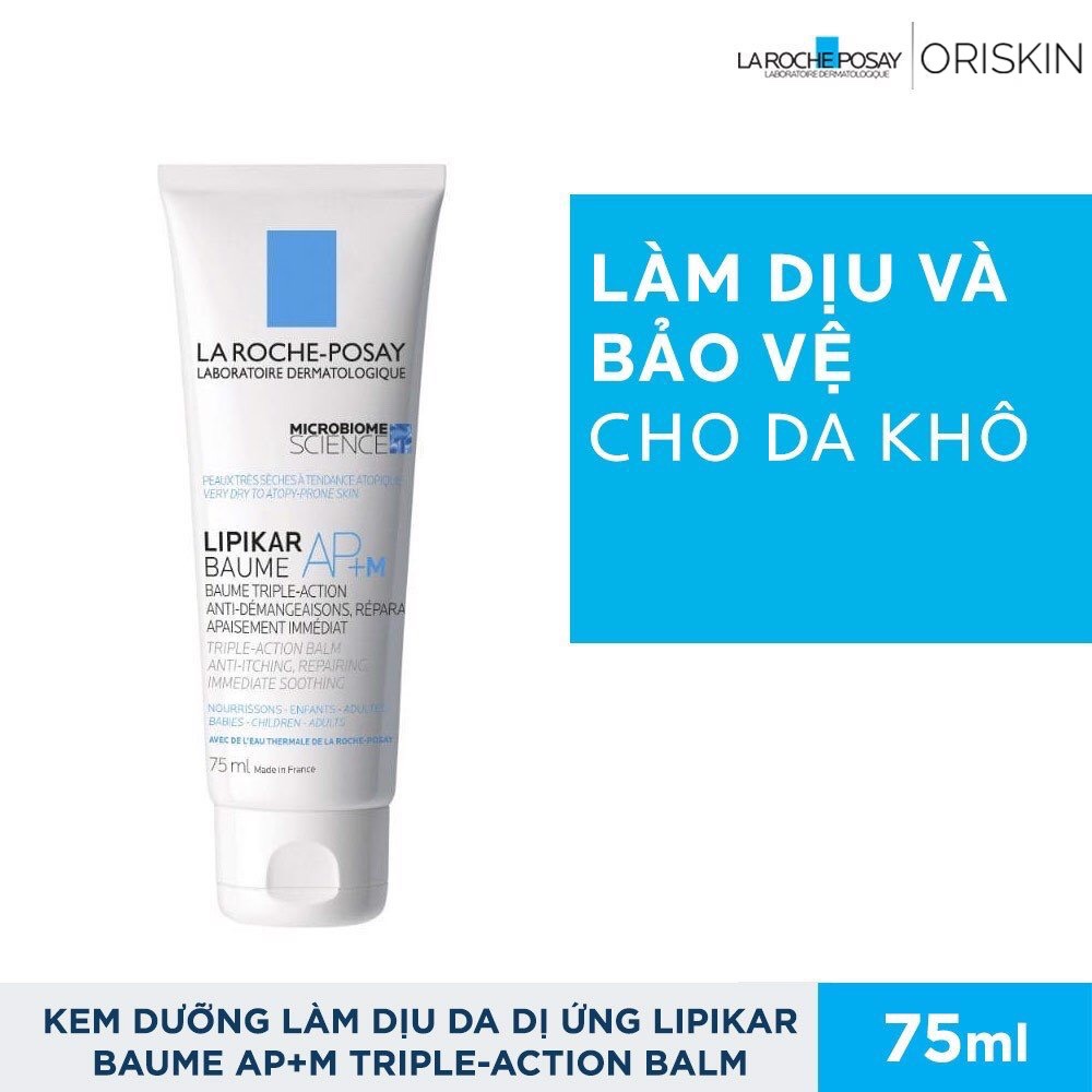 La Roche Posay Kem Dưỡng Làm Dịu Da Dành Cho Da Bị Khô, Ngứa Dùng Được Cho Trẻ Em &amp; Trẻ Sơ Sinh Lipikar Baume AP+M