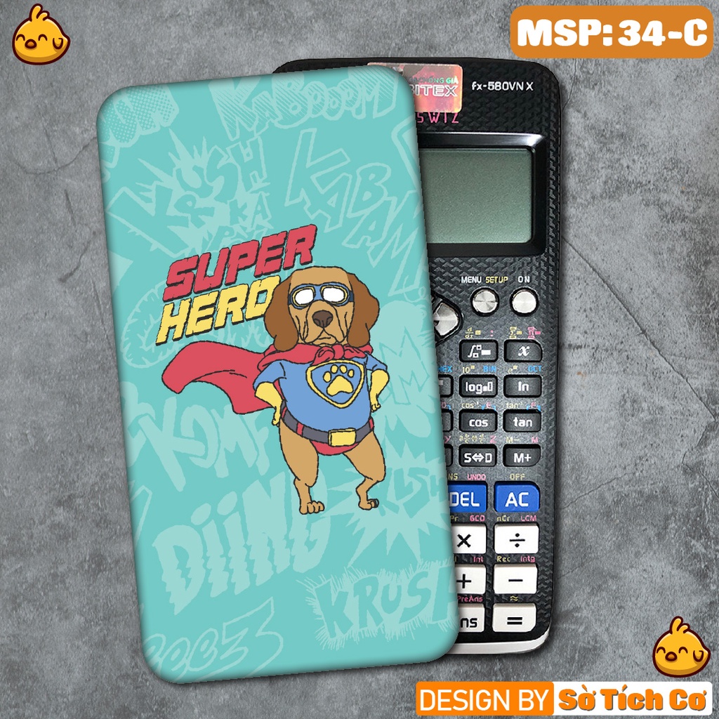 Miếng decal dán máy tính fx-570, fx-580, fx-880, Casio, Vinacal,... Cute Funny 1 MSP: 34