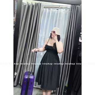 ĐẦM 2 DÂY NHÚN BÈO [ TNT SHOP BIGSIZE 60KG 90KG ]
