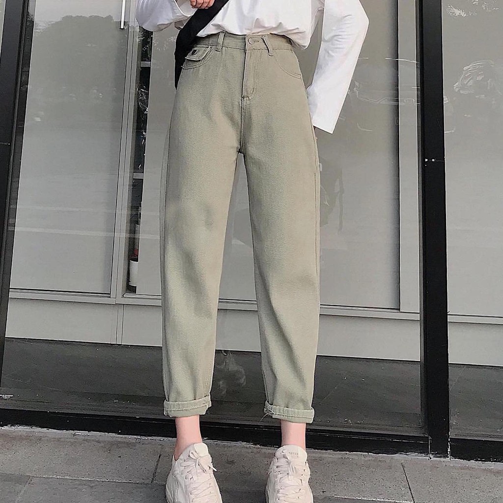 Quần baggy kaki form thái