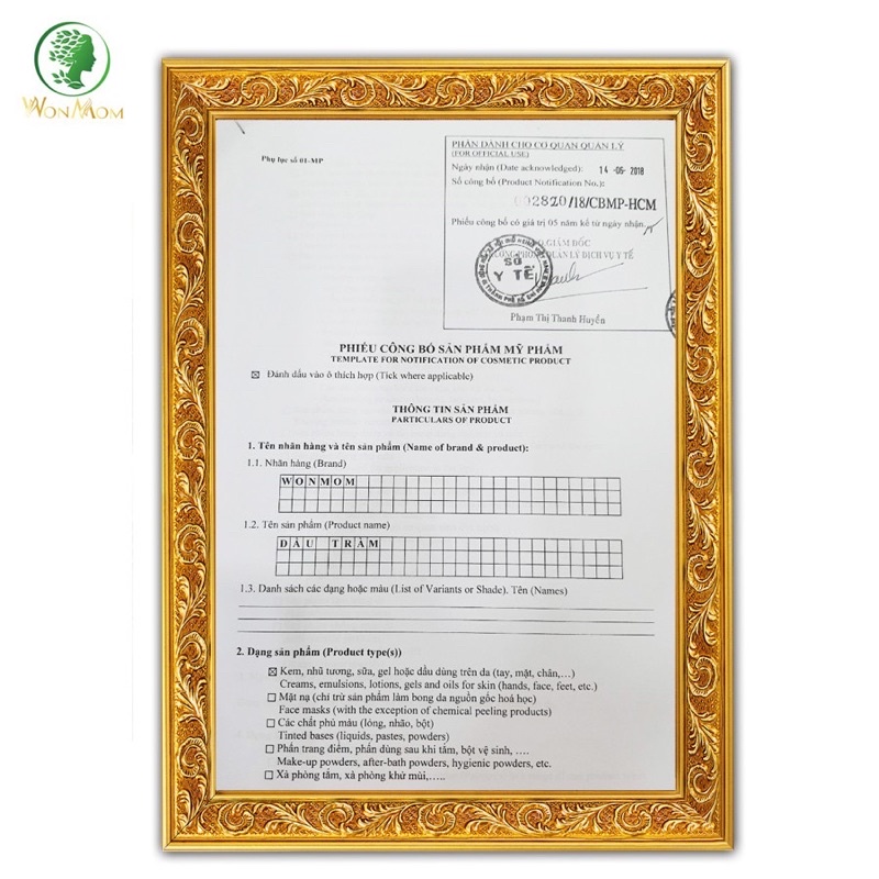 Dầu tràm nguyên chất Wonmom 15ml ( 100% lá tràm thiên nhiên)