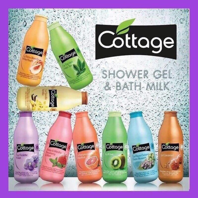 Sữa Tắm Dưỡng Trắng Da Cottage 750ml Của Pháp
