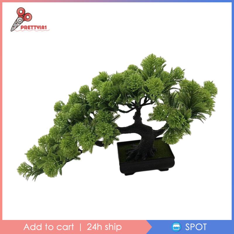 1] Chậu Cây Bonsai Giả Trang Trí Kệ Sách