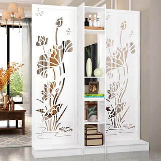 Vách ngăn chắn phòng phong thủyliền kệ( 2 vách+ 1 kệ) phòng khách hiện đại chính hãng IGA- IG482 ảnh số 1