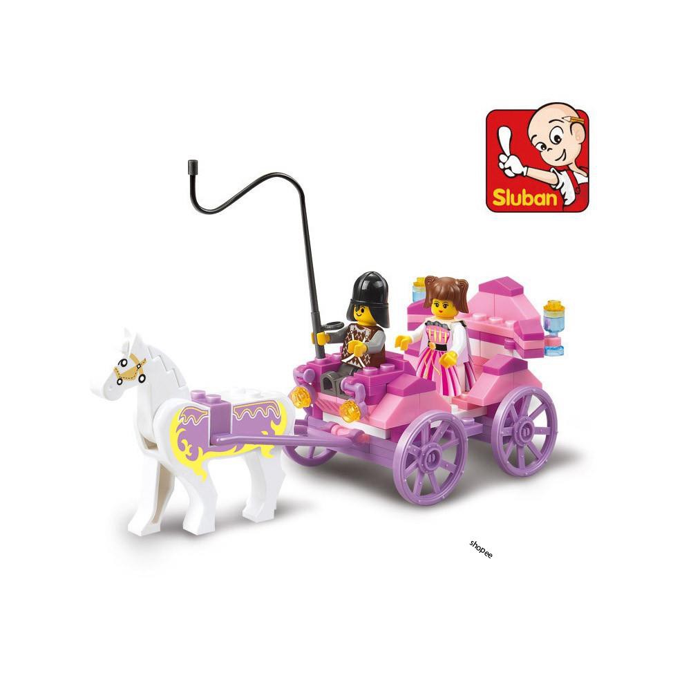 [Lego giá rẻ ]  Xếp hình lego con gái ⚡ Ảnh thật⚡ lego xếp hình xe ngựa của công chúa  B0239 gồm 99 pcs