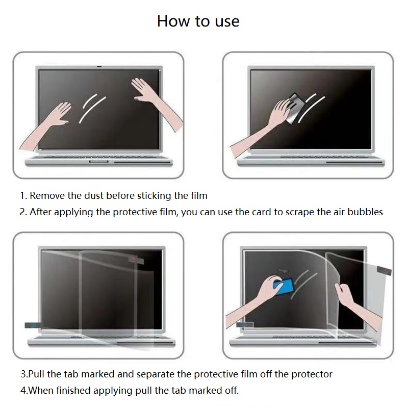 Bộ 2 Miếng Dán Bảo Vệ Màn Hình laptop 14 inch 15.6 '' 13.3 '' 17.3 '' 12.5 '' 11.6 '' Chống Chói Chất Lượng Cao