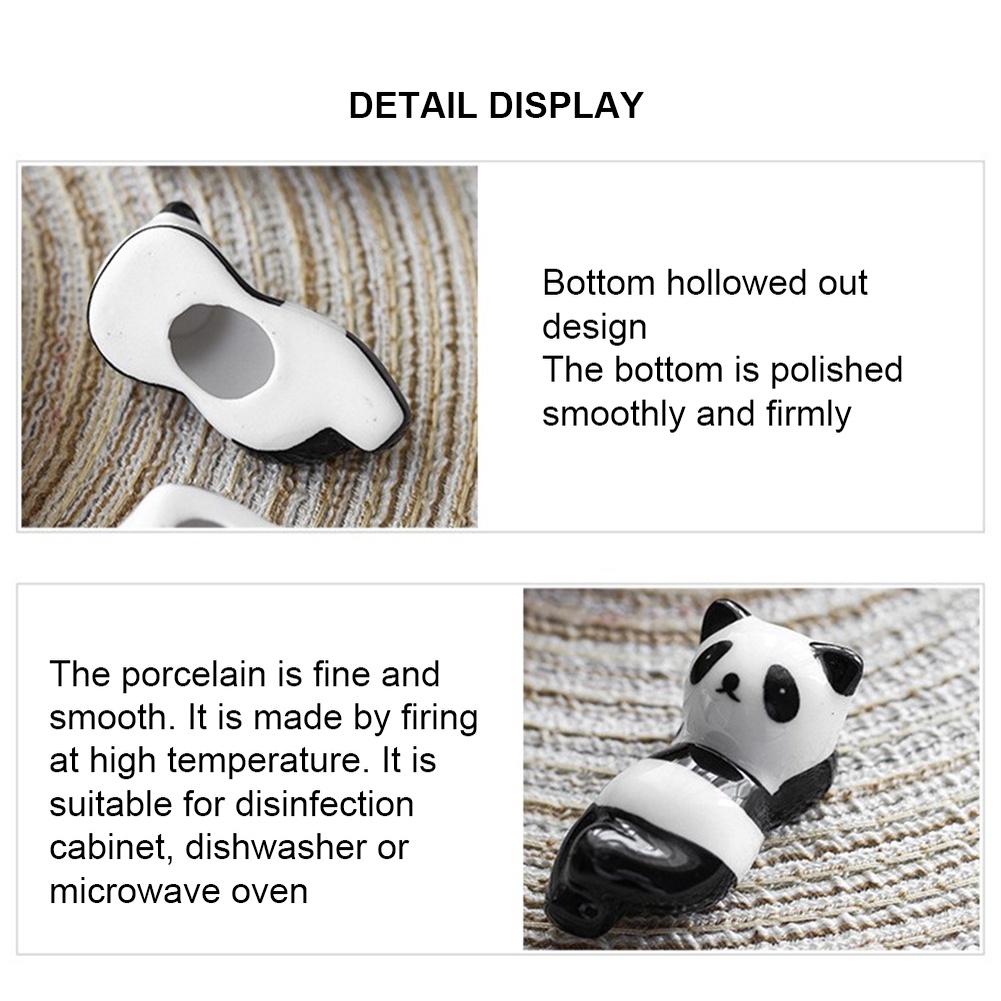 Sáng Tạo Panda đũa còn lại dễ thương gốm đũa giữ phim hoạt hình giá Panda đũa giữ đũa Mat chủ thời trang bộ đồ ăn nhà bếp công cụ nguồn cung cấp