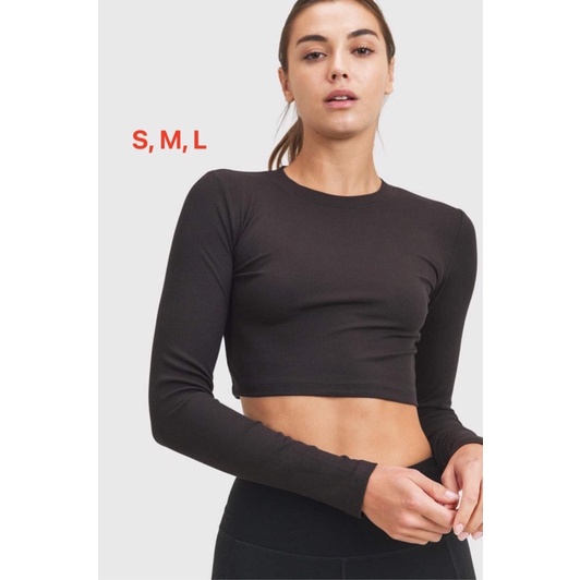 Áo thun croptop MonoB xuất xịn cổ tròn