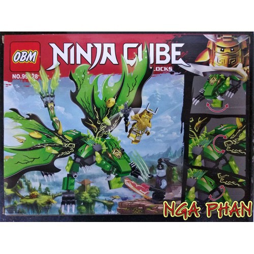 Rồng Xanh Lục Khổng Lồ 237 Chi Tiết Ninjago Lego- OBM Đồ Chơi Xếp Hình Lắp Ráp -