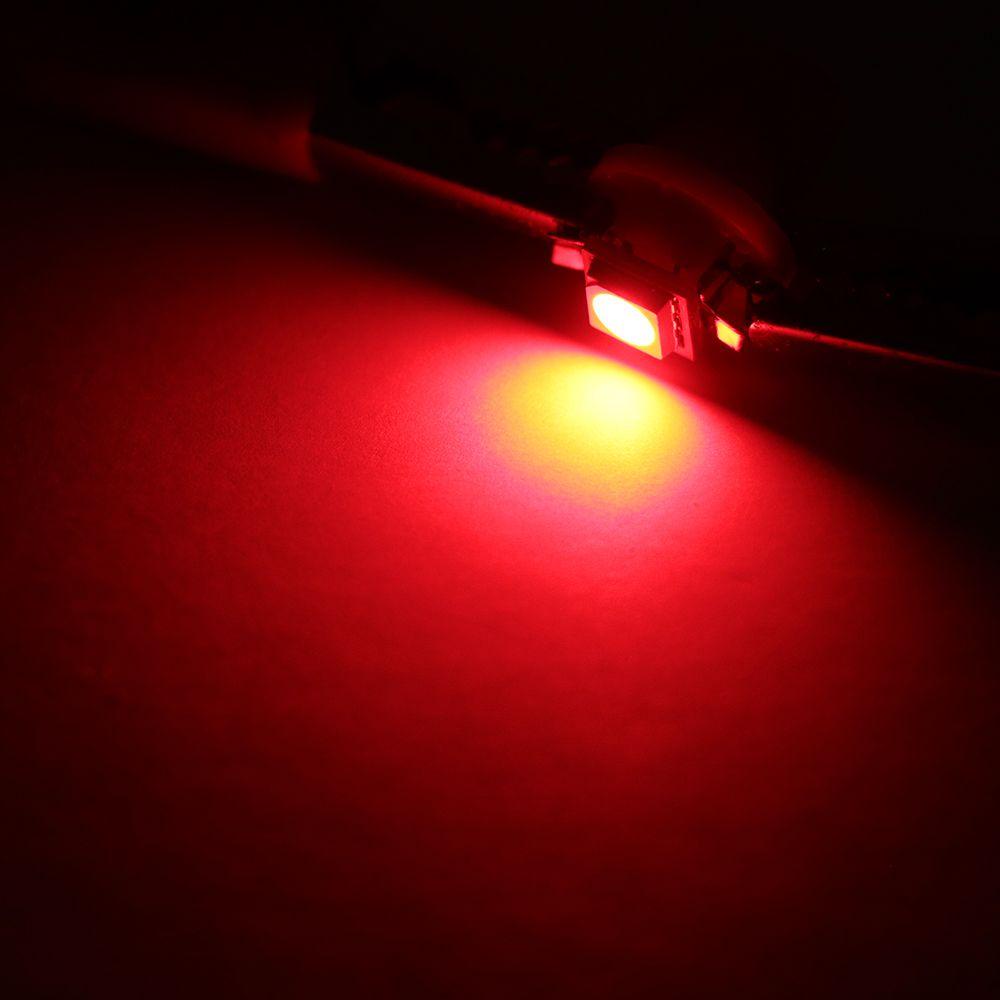 SUYO Set 10 Đèn Led T5 B8.5D 1SMD Ánh Sáng Trắng / Xanh / Đỏ / Xanh Lá / Vàng Gắn Bảng Điều Khiển Xe Ô Tô