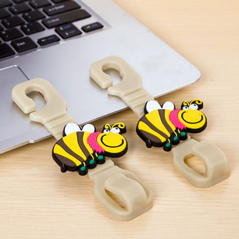 Set 2 móc treo đồ gắn sau ghế xe hơi hình hoạt hình