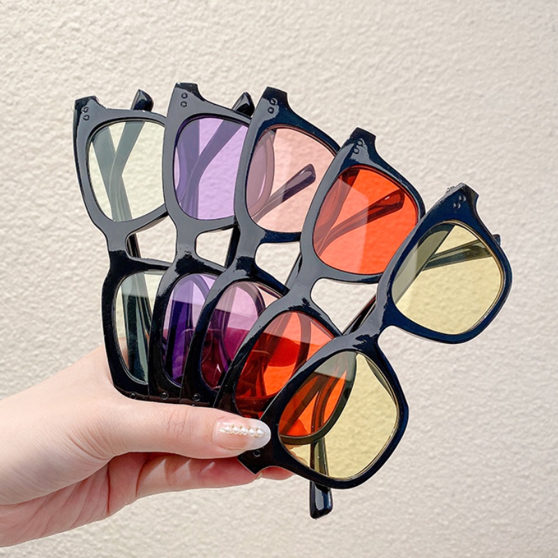 【Mắt kính】Kính Mát Thời Trang Hàn Quốc Hình Chữ V Nhiều Màu Sắc 2022