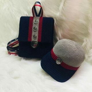 Combo set balô +nón sz 25 ( không canvas)