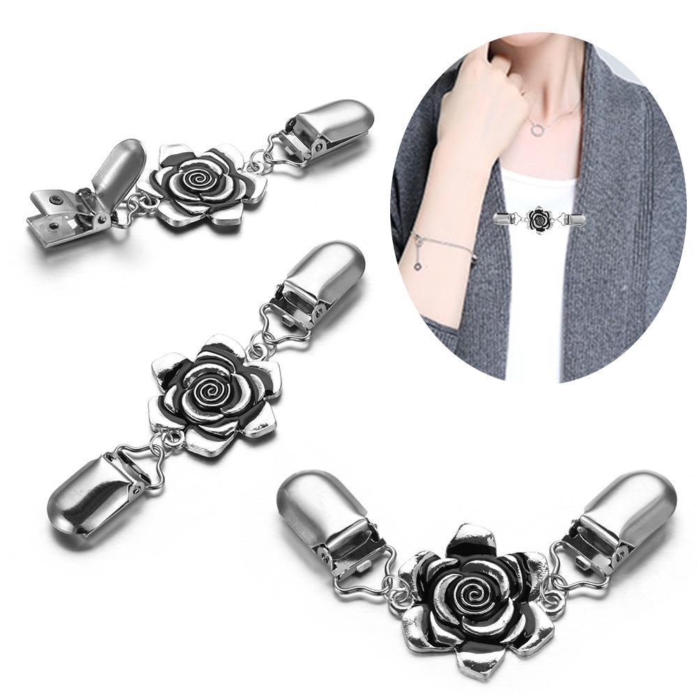 Karen Kẹp Cài Áo Cardigan Họa Tiết Hoa Cổ Điển Trang Trí Áo Sơ Mi / Áo Len