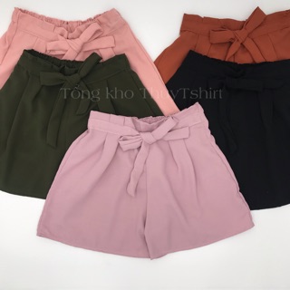 Quần short, quần đùi nữ thắt nơ