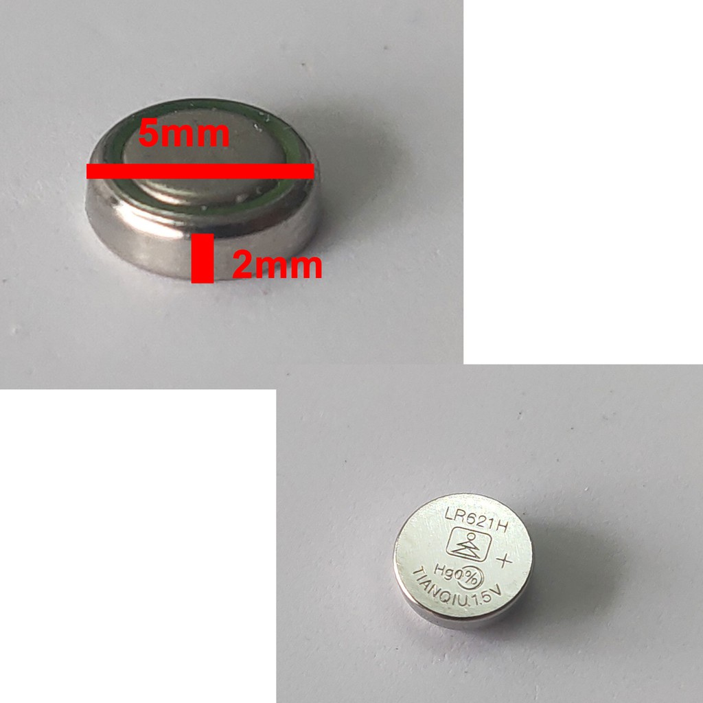 Vỉ 10 viên pin cúc áo siêu nhỏ LR621 AG1 364 dành cho các loại đồng hồ máy tính máy ảnh
