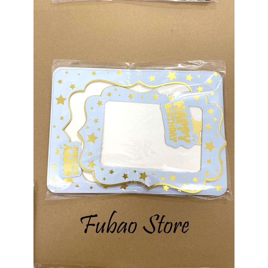 Khung ảnh để bàn bằng giấy trang trí sinh nhật, party Fubao Store