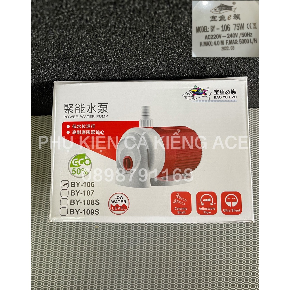 Máy Bơm Bể Cá Baoyu BY 101 - BY 102 - BY 103 - BY 104 - BY 105 - BY 106 - BY 107