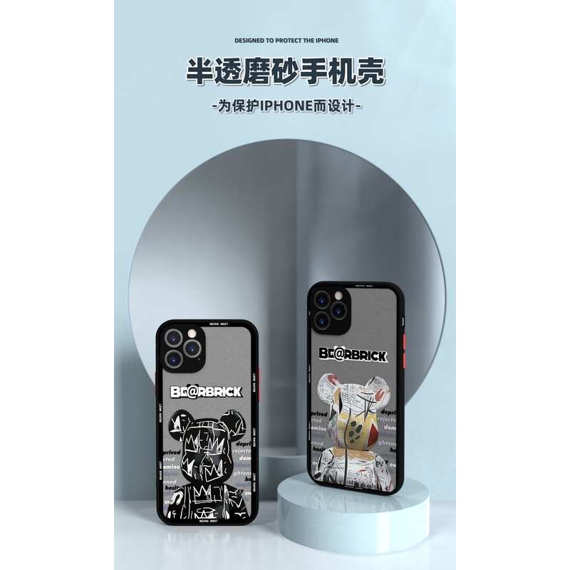 HÀNG SẴN  ốp iphone in chìm Gấu bebreack iphone 7/8 7plus 8plus x xs xr 11 11pro 11promax 12 12pro 12promax