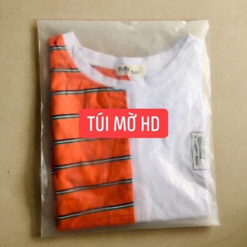 1KG TÚI MỜ HD ĐỰNG QUẦN ÁO CÓ KEO DÁN MIỆNG, KHÓA KÉO ZIP