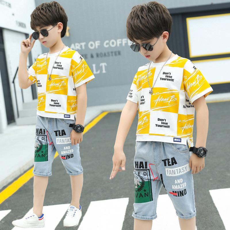 Set áo thun + Quần jeans cho bé trai
