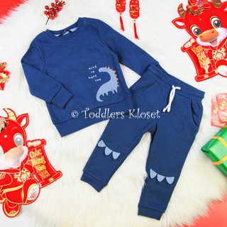 Bộ nỉ khủng long xanh