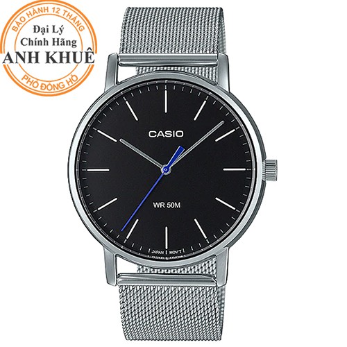 Đồng hồ nam dây thép ko gỉ Casio Anh Khuê MTP-E171M-1EVDF